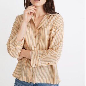 Madewell yellow stripe button-down
